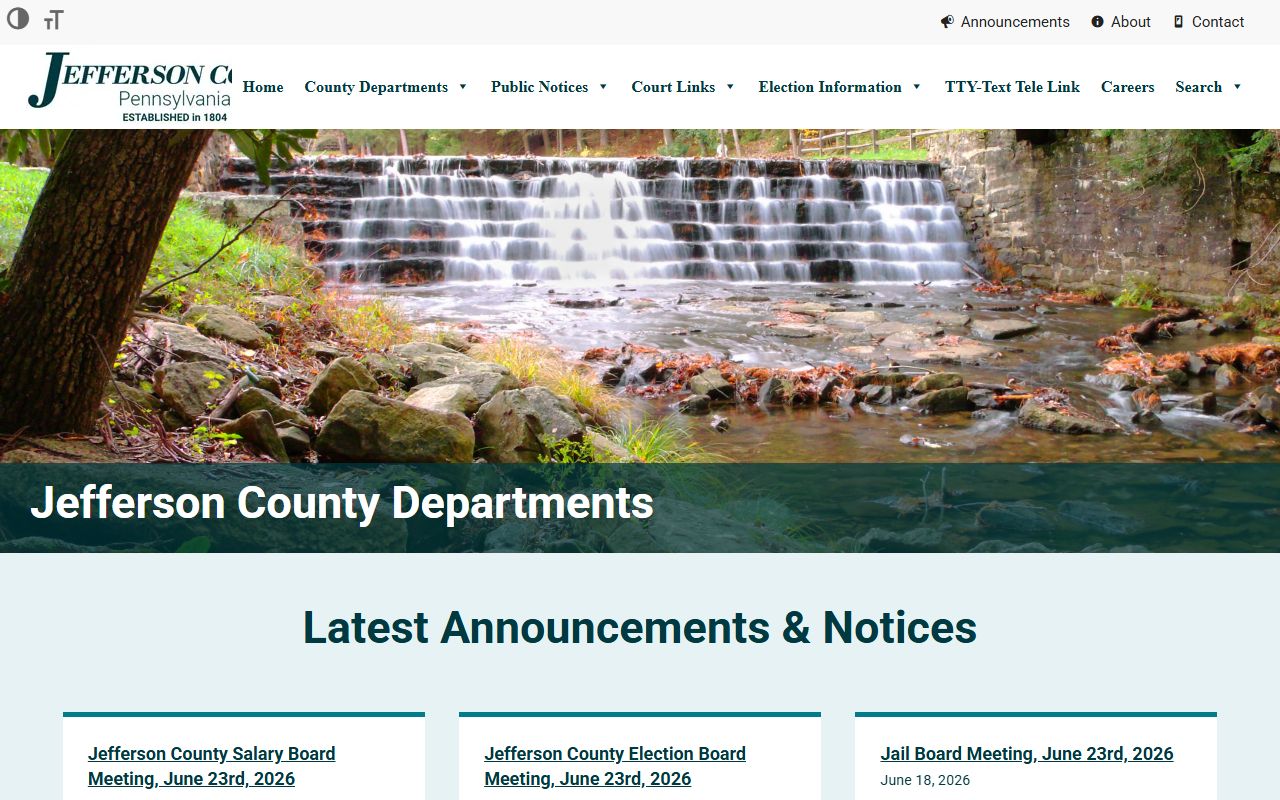 Jefferson County inmate population department directory contacts